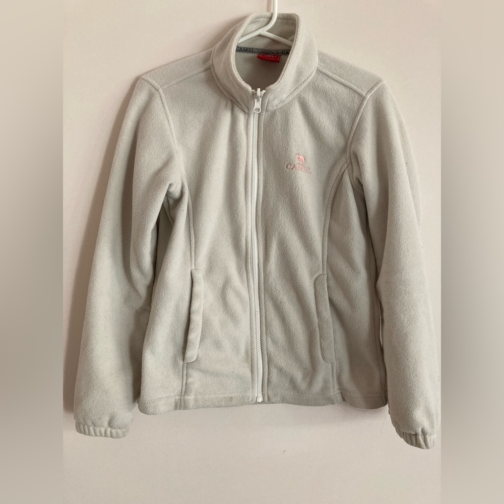 camel white jacket